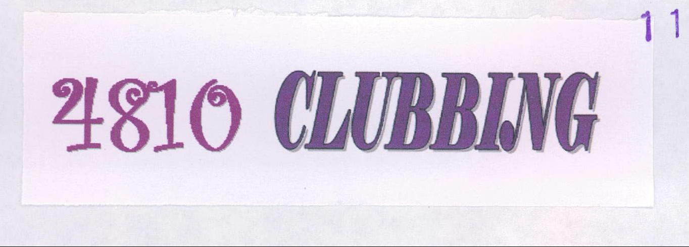 4810 Clubbing Device mark 1978326 Trademark