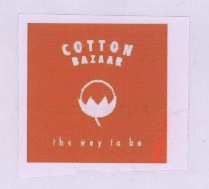 Cotton Bazaar (label) Device mark 1781088 Trademark