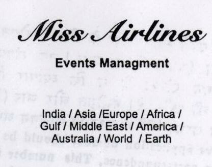 Miss Airlines (label) Device mark 1550491 Trademark