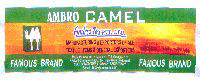 Ambro Camel(device Of Camel) (label) Device mark 1506762 Trademark