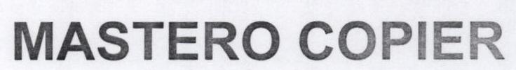 Mastero Copier With Device Device mark 1668772 Trademark