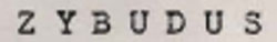 Z Y B U D U S Device mark 658745 Trademark