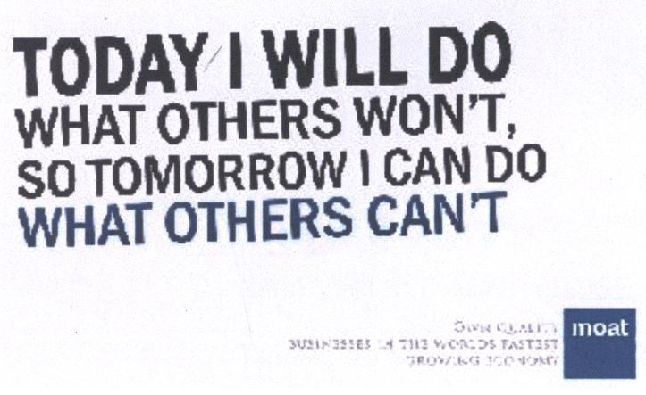 Today I Will Do What Others Won't, So Tomorrow I Can Do What Others Can't Moat Device mark 2375711 Trademark