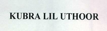 Kubra Lil Uthoor Device mark 2407142 Trademark