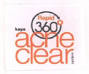 Rapid 360 Kaya Acne Clear System Device mark 2751578 Trademark