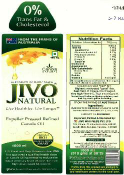 Jivo Natural (label) Device mark 2491075 Trademark