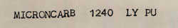 Microncarb 1240 Ly Pu Device mark 706854 Trademark