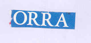 Orra (label) Device mark 1752796 Trademark
