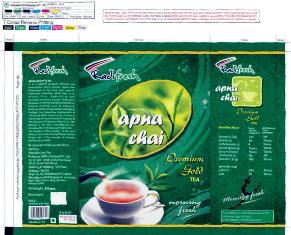 Radifresh Apna Chai Premium Gold Tea(device) Device mark 2524158 Trademark