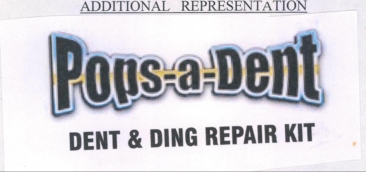 Pops-a-dent Dent And Ding Repair Kit Device mark 2009889 Trademark