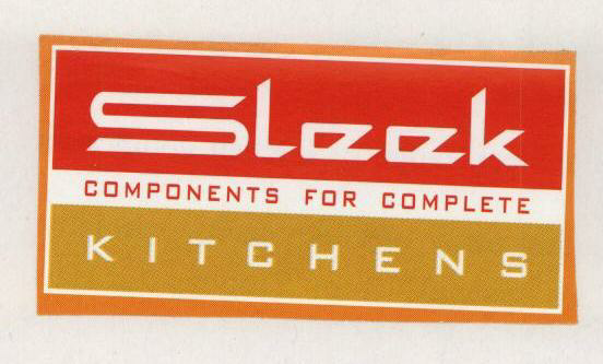 Sleek Components For Complete Kitchens (label) Device mark 1517314 Trademark