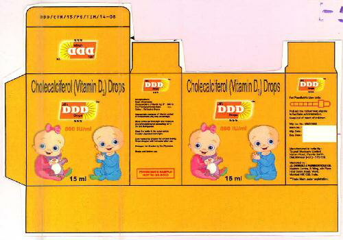 Ddd Cholecalcifero(vitamin D3) Drops Device mark 2836662 Trademark
