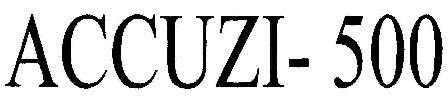Accuzi-500 Device mark 1809078 Trademark