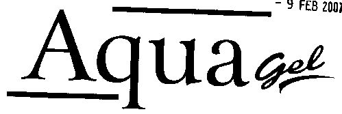 Aqua Gel (letter Written In Special Form) Device mark 1529671 Trademark