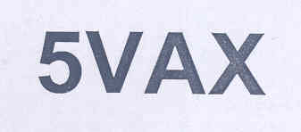 5vax (label) Device mark 1760897 Trademark