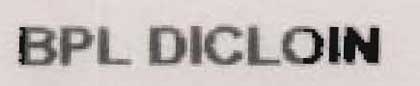 Bpl Dicloin Device mark 1070481 Trademark