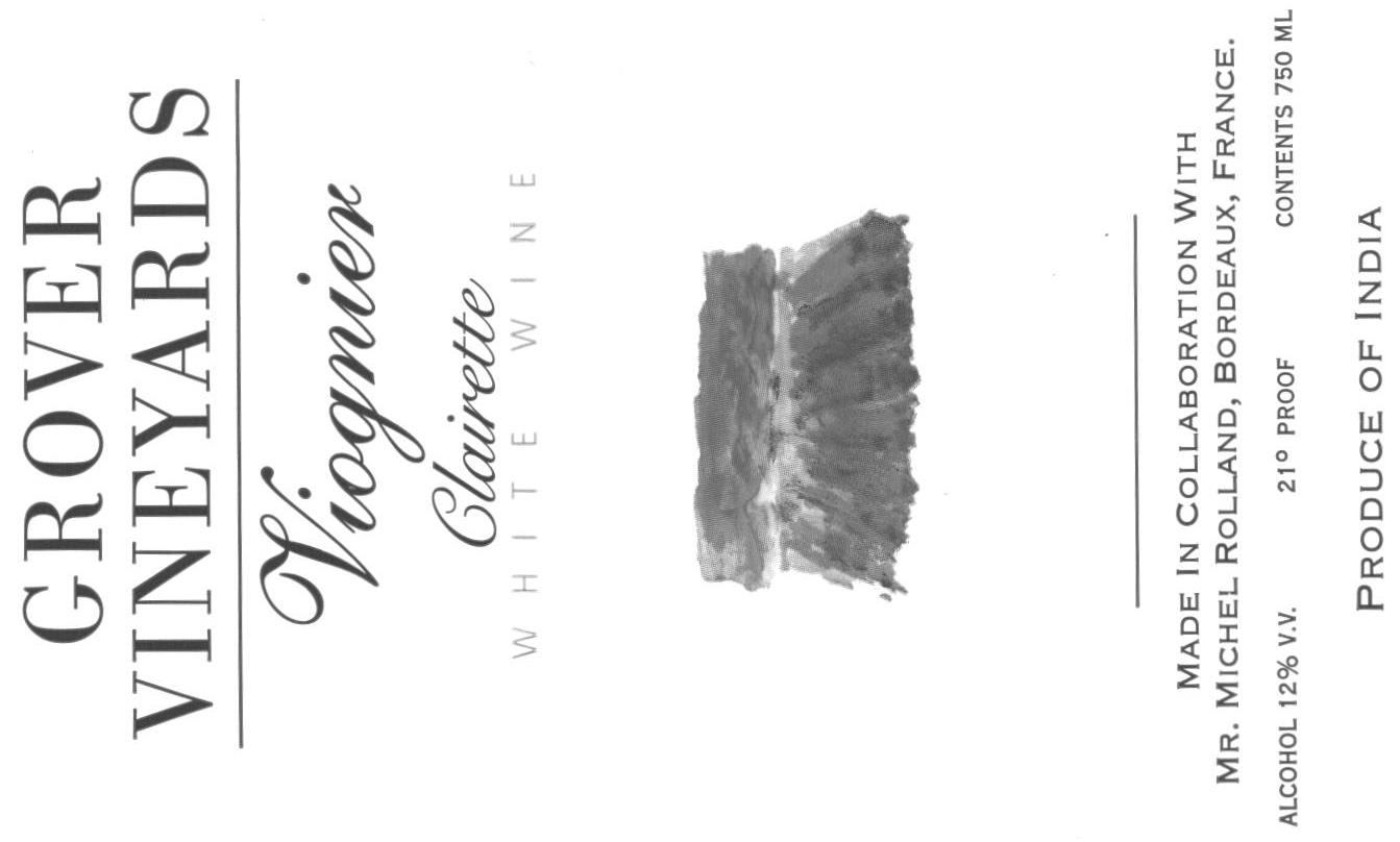 Grover Vineyards Vioginer Clairette Device mark 1601087 Trademark