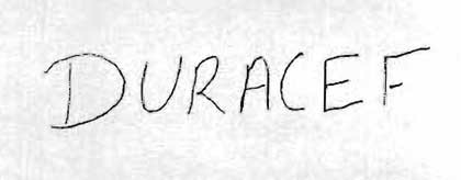 Duracef. Device mark 1206828 Trademark