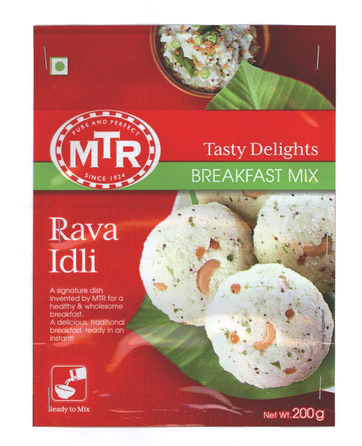 Mtr Tasty Delights Breakfast Mix Rava Idli Device mark 2321111 Trademark