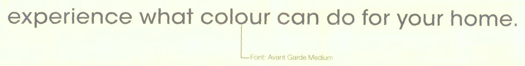 Experience What Colour Can Do For Your Home (label) Device mark 1623753 Trademark