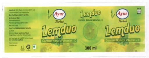 Lemduo With Label Device mark 1628666 Trademark