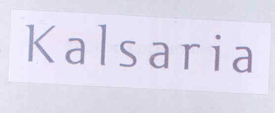 Kalsaria Device mark 1742768 Trademark