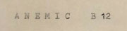 Anemic B12 Device mark 510839 Trademark