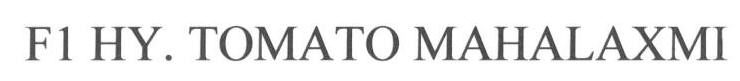 F1 Hy. Tomato Mahalaxmi Device mark 1663267 Trademark
