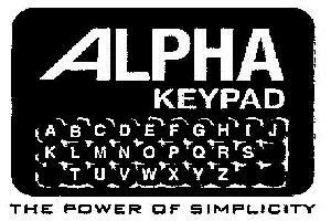Alpha Keypad (device) Device mark 2022935 Trademark