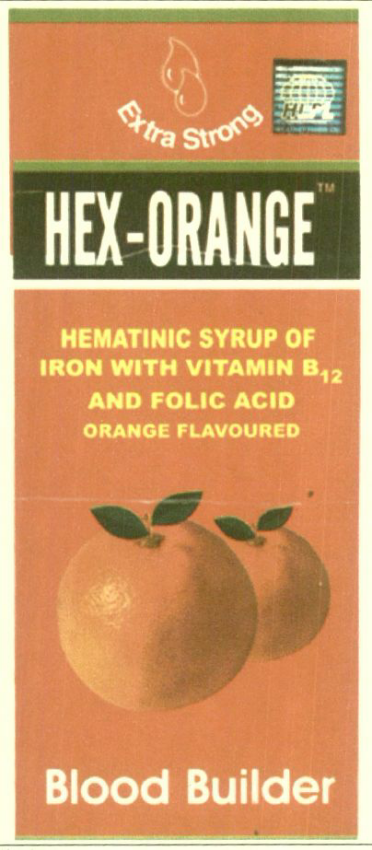 Hex-orange ( Device Of Orange) Device mark 1442359 Trademark