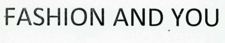 Fashion And You Device mark 1938362 Trademark