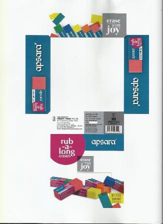 Apsara Rub A Long Erasers Box Artwork Device mark 2865104 Trademark