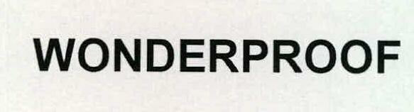 Wonderproof Device mark 2314540 Trademark