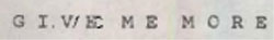 Give Me More Device mark 950715 Trademark