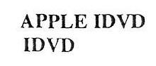 Apple Idvd Idvd Device mark 997063 Trademark