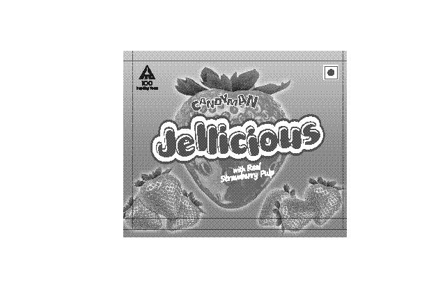 Candyman Jellicious Strawberry Jar Device mark 2599955 Trademark