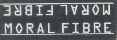 Moral Fibre (label) Device mark 862693 Trademark