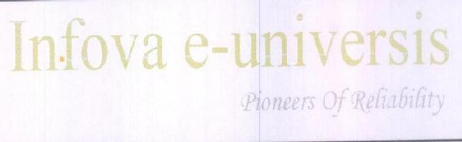Infova E-universispioneers Of Reliability Device mark 1729616 Trademark