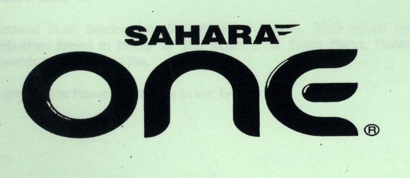 Sahara One Device mark 1962419 Trademark