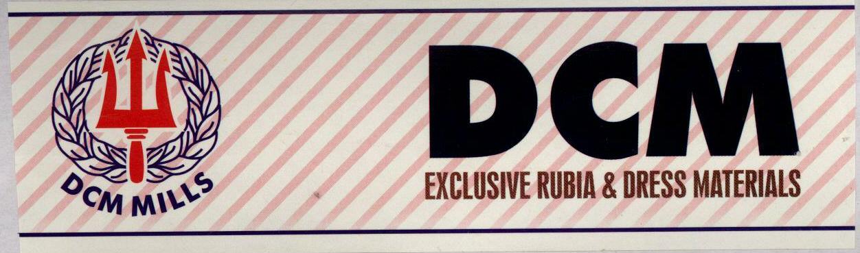 Dcm Exclusive Rubia And Dress Materials (label) Device mark 1524771 Trademark