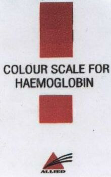 Colour Scale For Haemoglobin With Label Device mark 1746070 Trademark