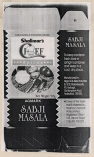 Shalimar's Chef Sabji Masala Device mark 966855 Trademark