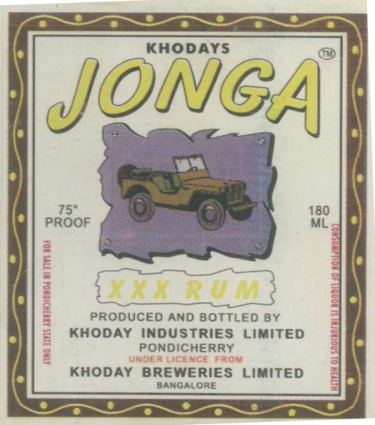 Khodays Jonga (label) Device mark 900940 Trademark