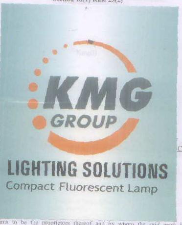 Kmg Group Lighting Solutions Compact Flourescent Lamp (label) Device mark 1587896 Trademark