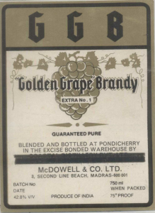 Golden Grape Brandy (lable) Device mark 869837 Trademark