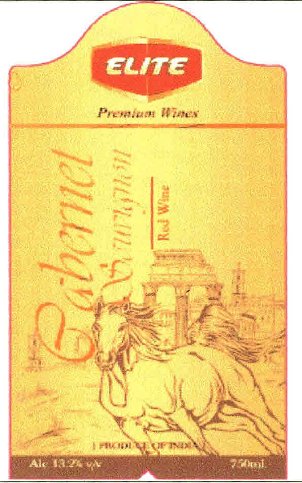 Elite Premium Wines Gabernet Red Wine Device mark 2634035 Trademark