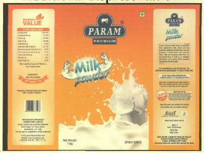 Param Milk Powder Device mark 2916232 Trademark