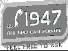 1947 The 24 X 7 Call Service (label) Device mark 1308266 Trademark