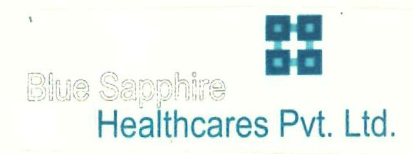 Blue Sapphire Healthcares Pvt. Ltd (label) Device mark 2445400 Trademark