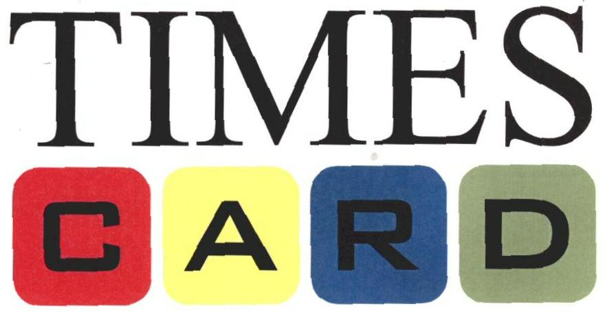 Times Card (label) Device mark 1663852 Trademark